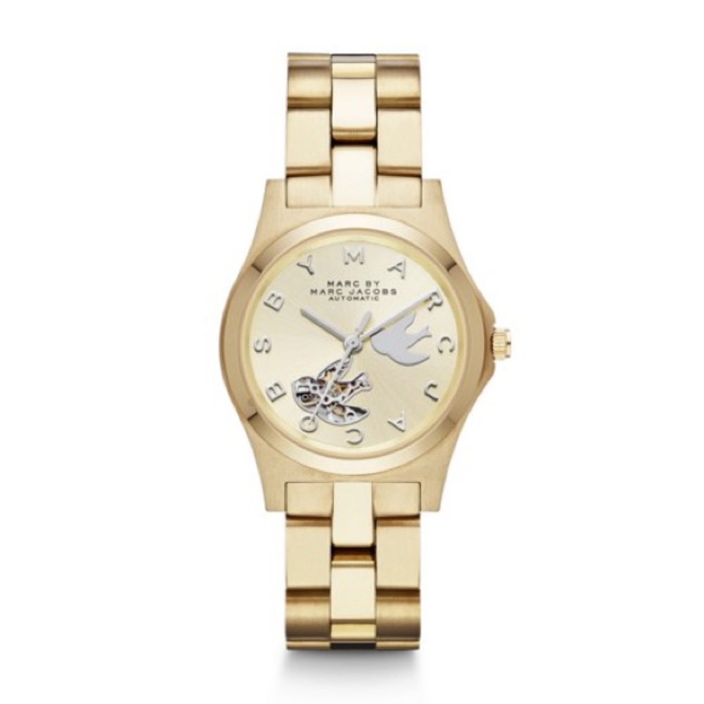 Marc by Marc Jacobs MBM9712 Henry Midsized Icon Automatic Dove Dial Watch